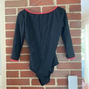 Mariia 3/4 Sleeve Open Back Leotard